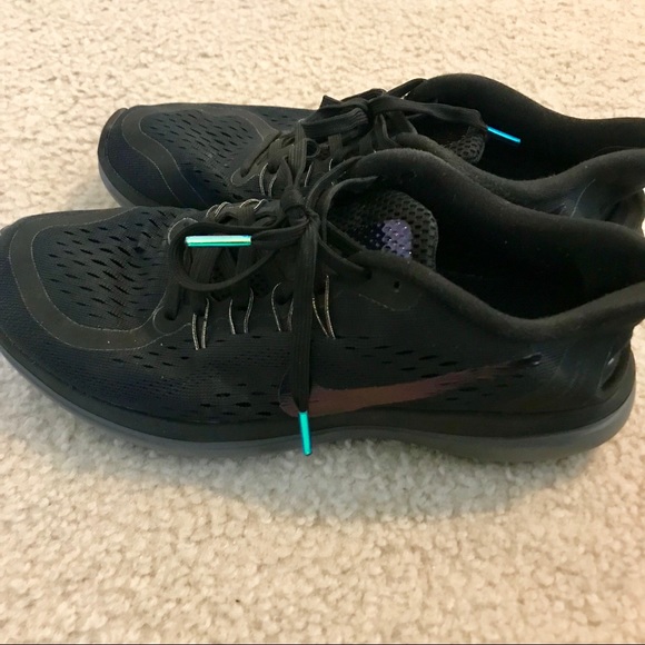 black holographic nikes